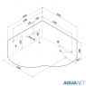 Bellona с фронтальной панелью (1650x1650х760) - Ванны Aquanet/Акванет